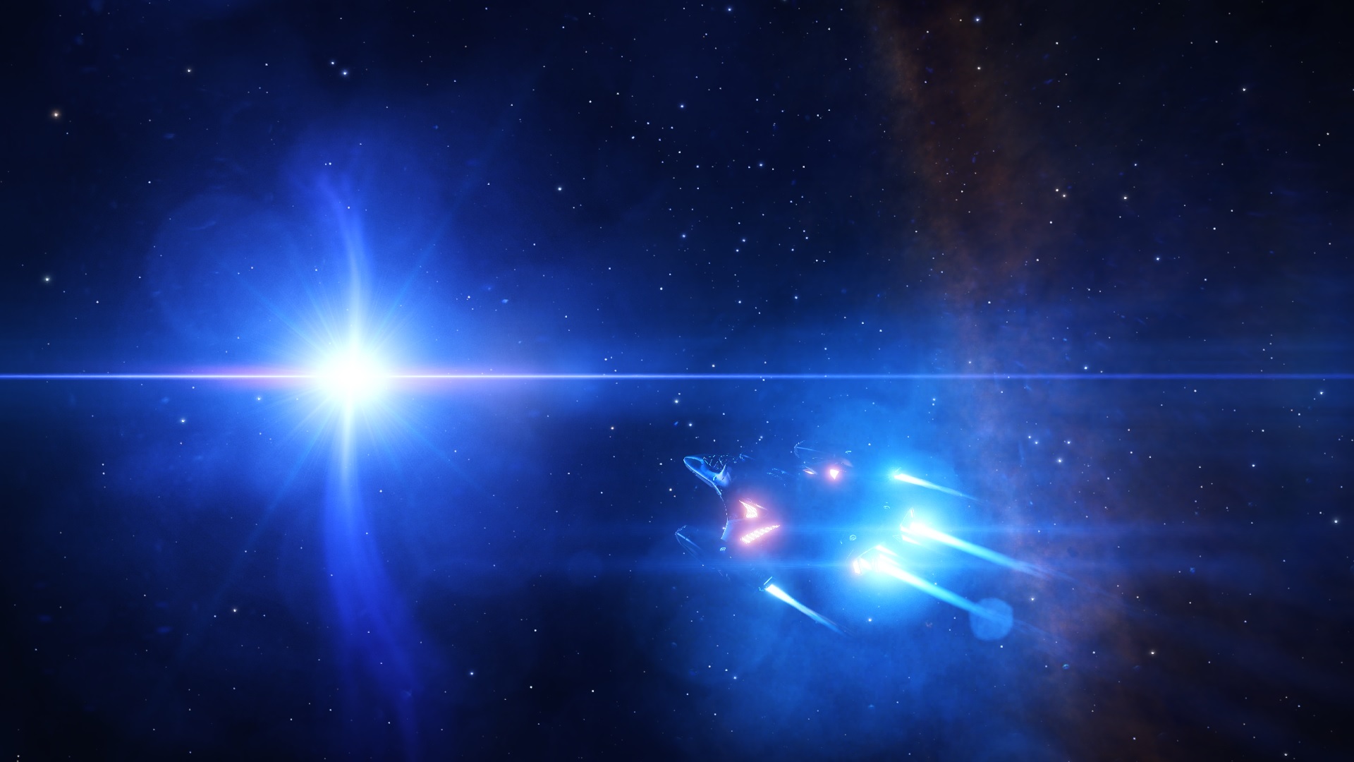 Imperial Courier by a white dwarf star